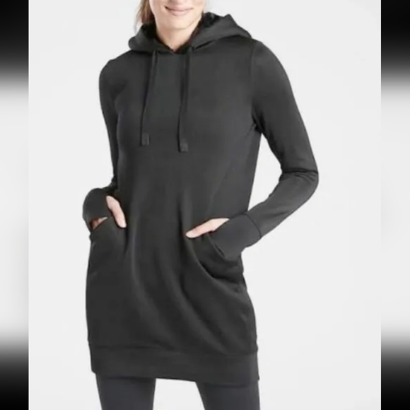 Athleta Dresses & Skirts - Athleta Hoodie Sweatshirt Dress
